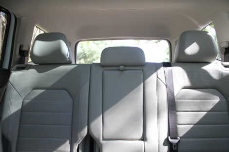 Second row, after the car was unpacked.